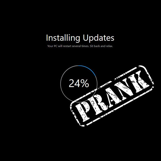 5 Fake Windows and macOS Updating Screen Prank