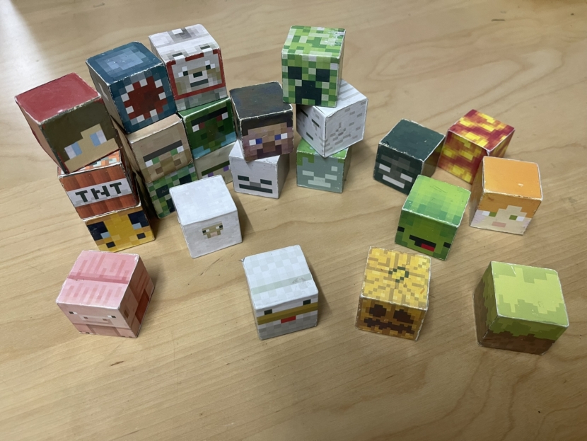 Printable Minecraft Cubes