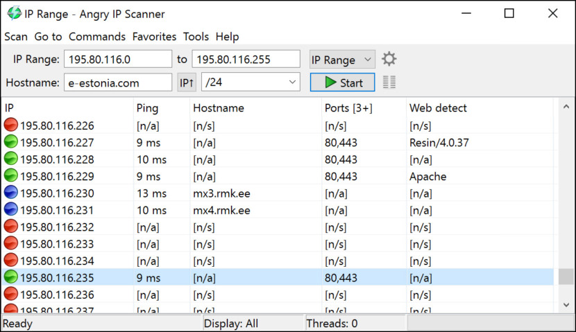 Angry IP Scanner