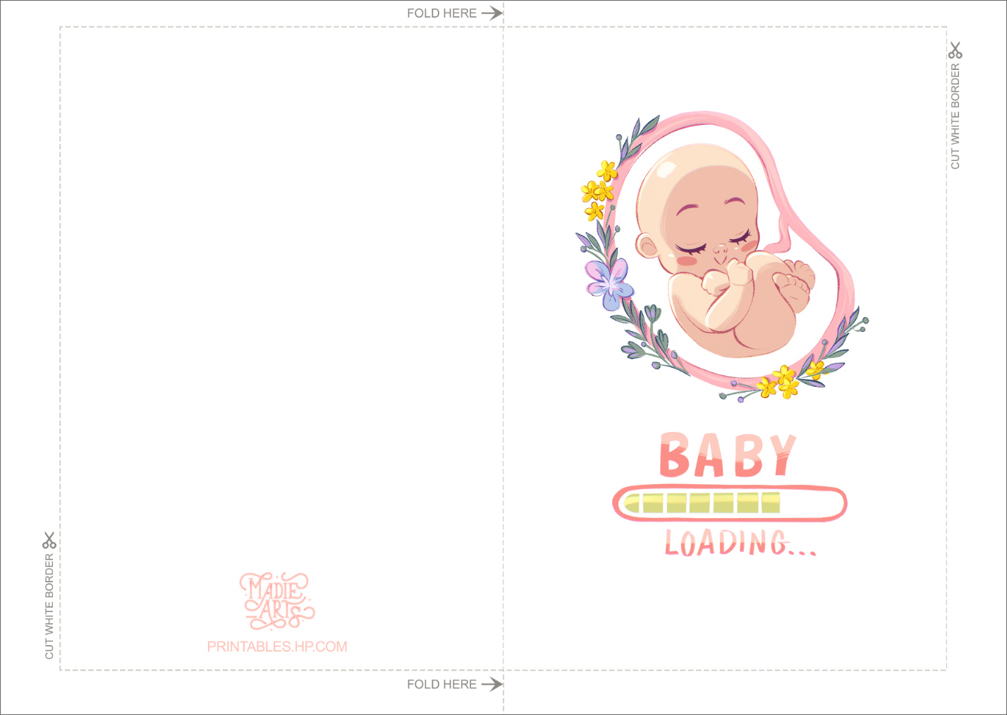 Baby Loading Greeting Card