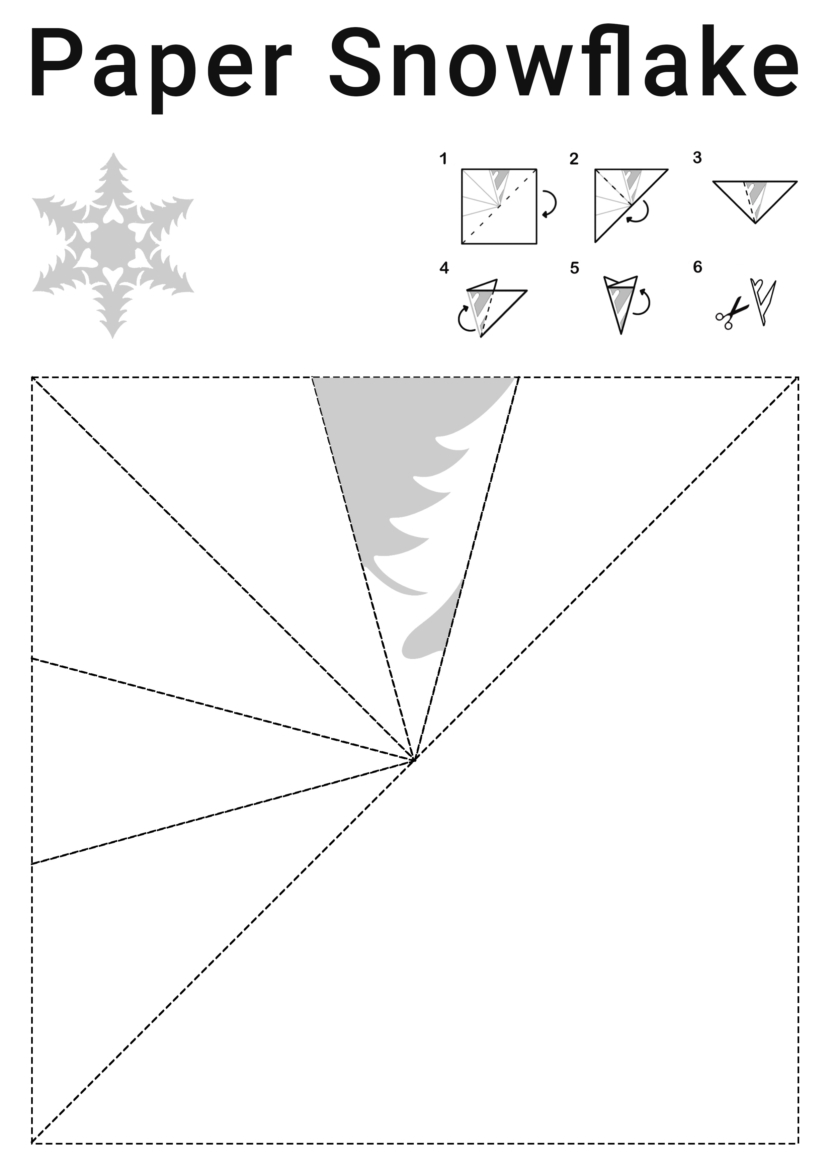 free printable snowflake template cutout