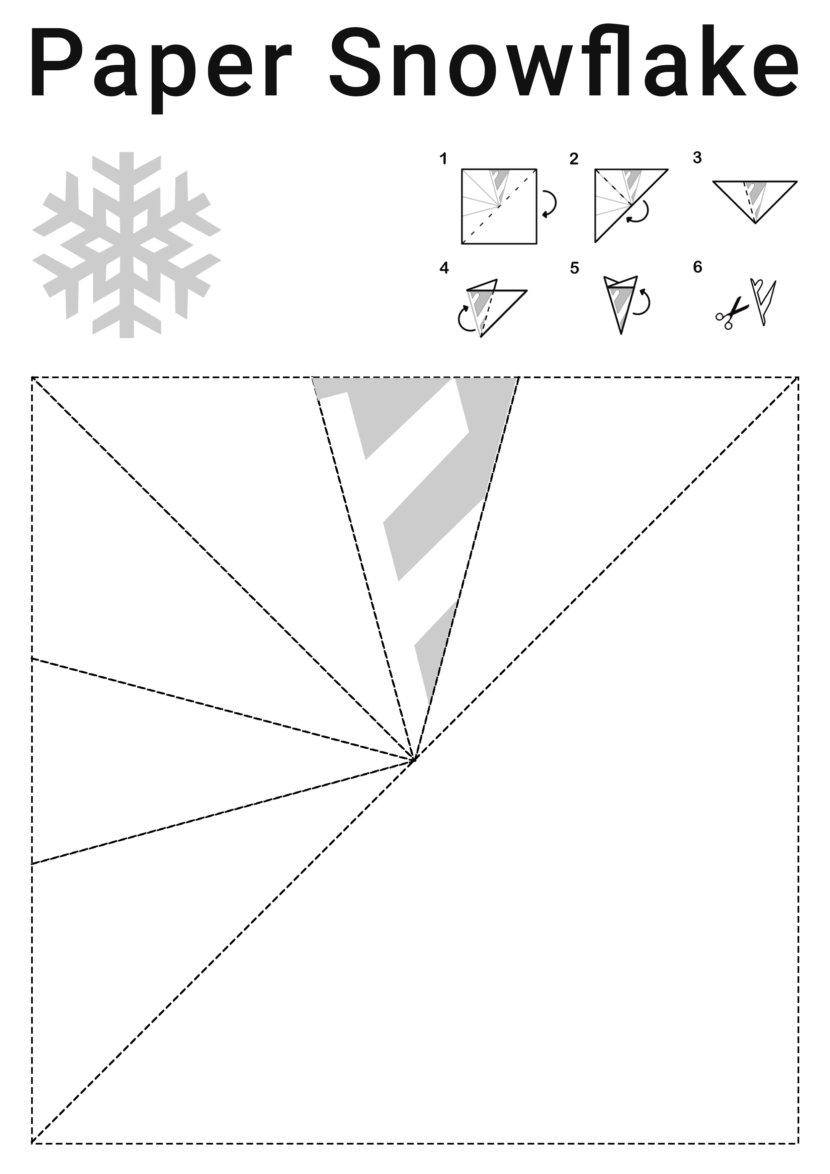 free printable snowflake template cutout
