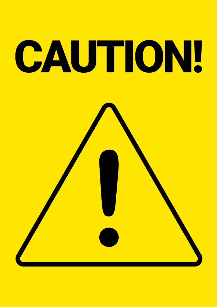 Caution Free Printable Signs