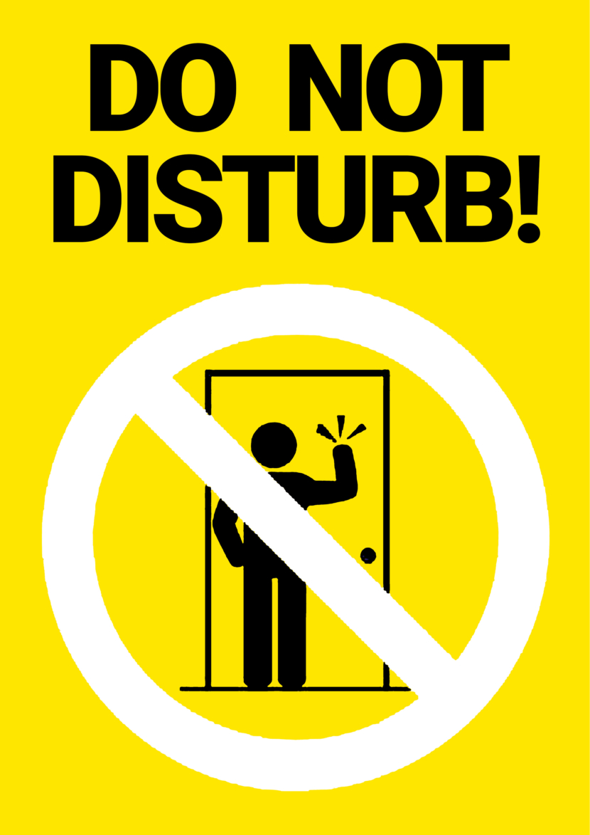 Do Not Disturb Do No Knocking Free Printable Signs