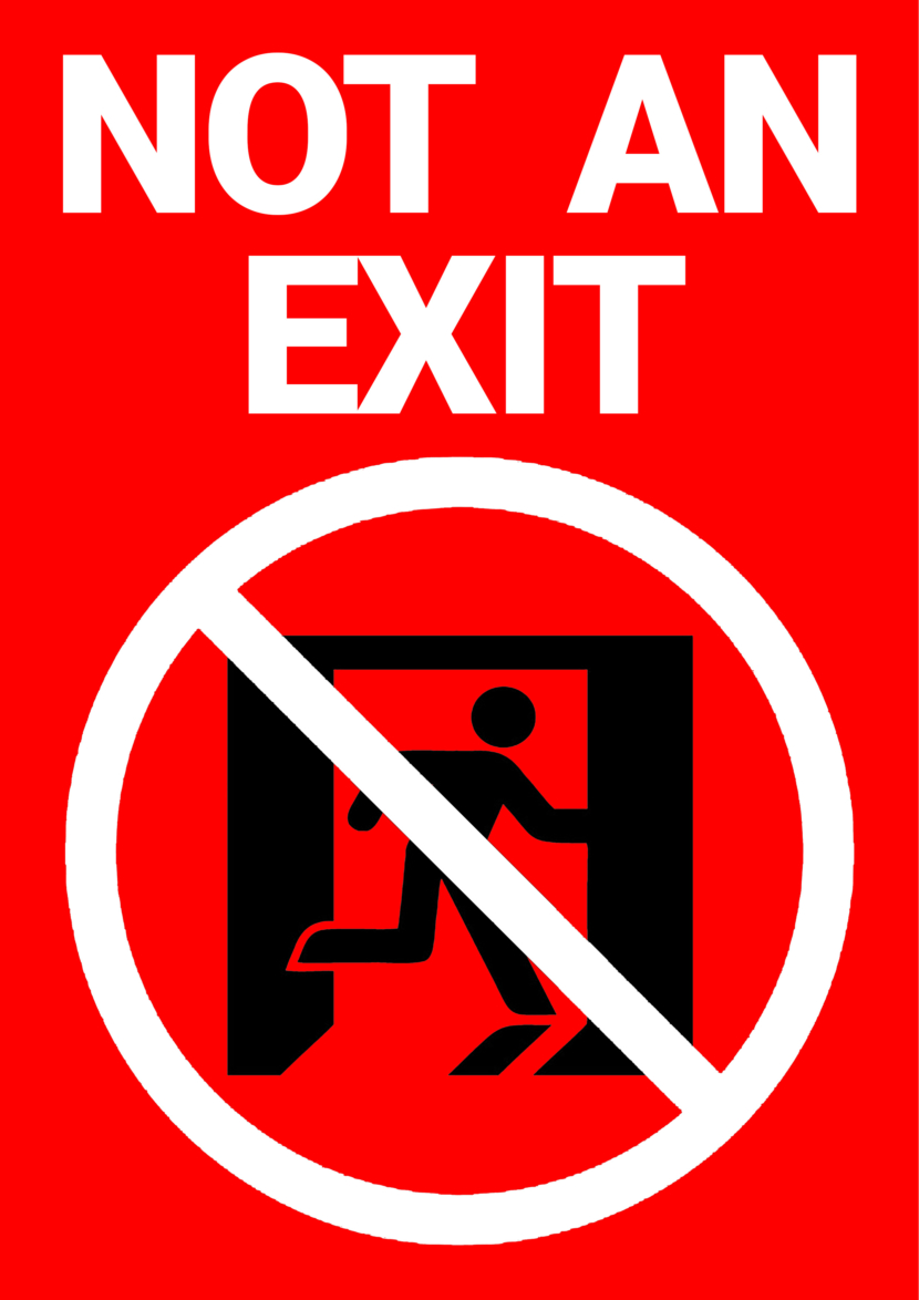 This is not an Exit Free Printable Signs