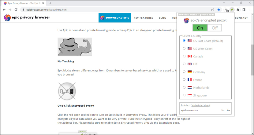 Epic Privacy Browser