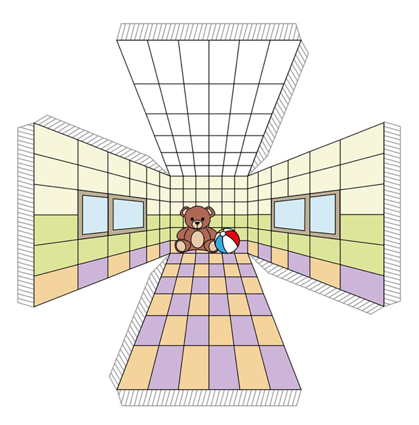 Reverse Perspective Rooms Illusion