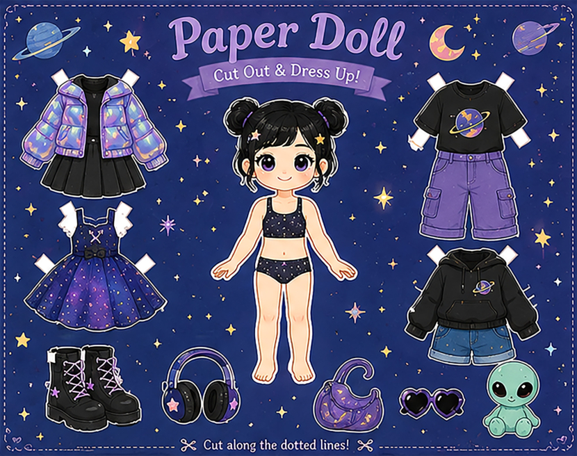Free Printable Paper Dolls With Clothes And Dress