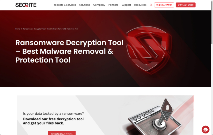 Seqrite Ransomware Decryption Tool