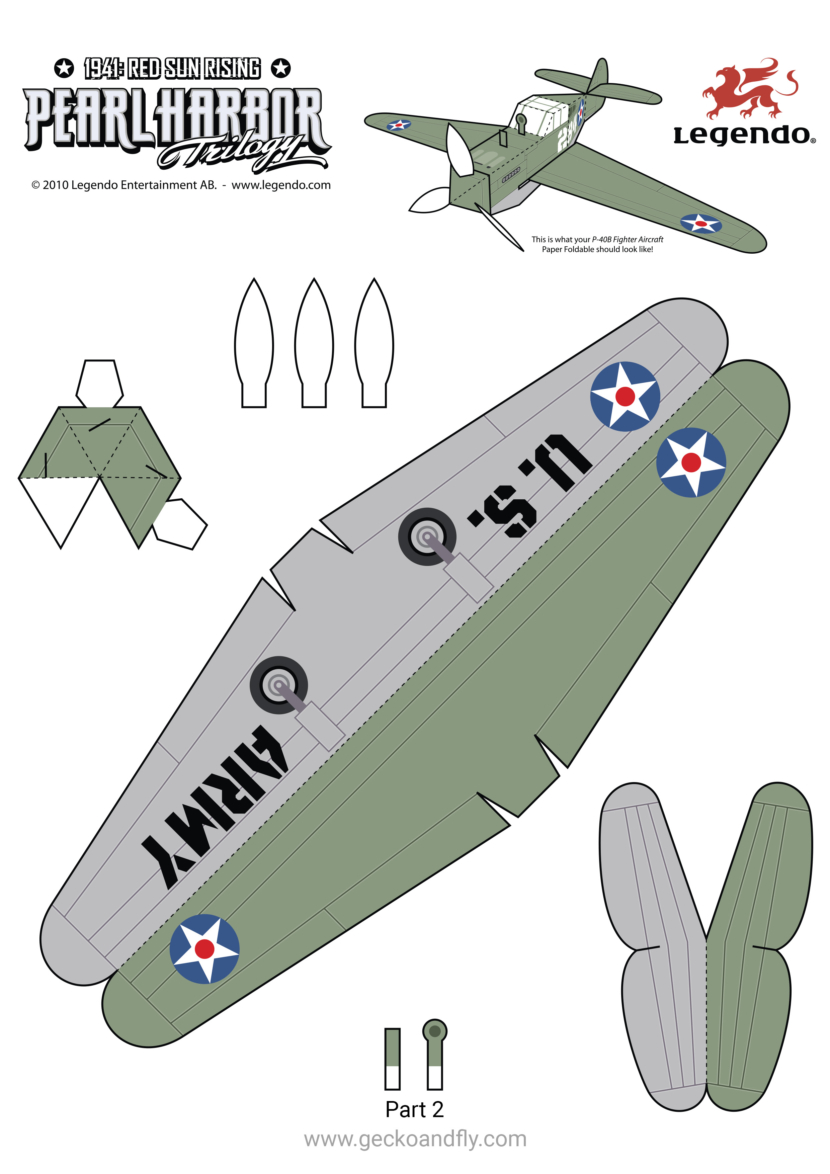 legendo printable paper plane p40b